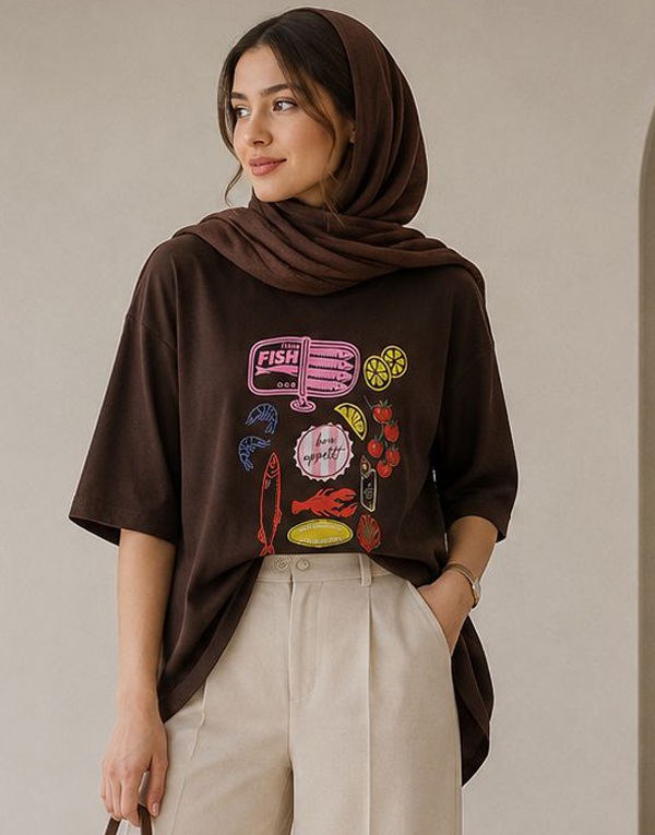 تیشرت ترک ZARA ماهی