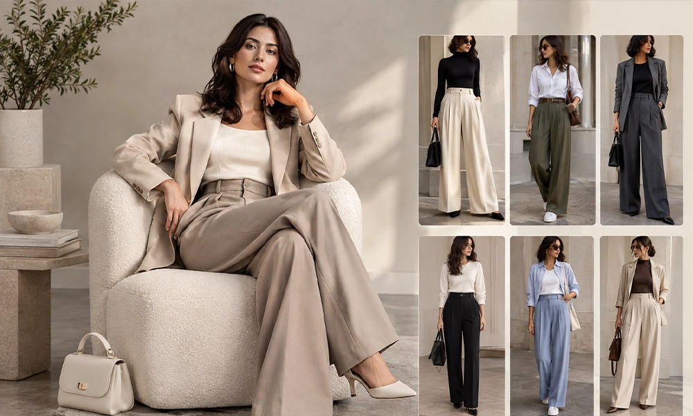 شلوار پارچه‌ای زنانه ترند