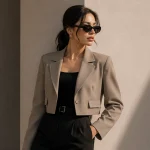 کراپ کت زنانه را با چه لباسی ست کنیم؟ راهنمای استایل ترند